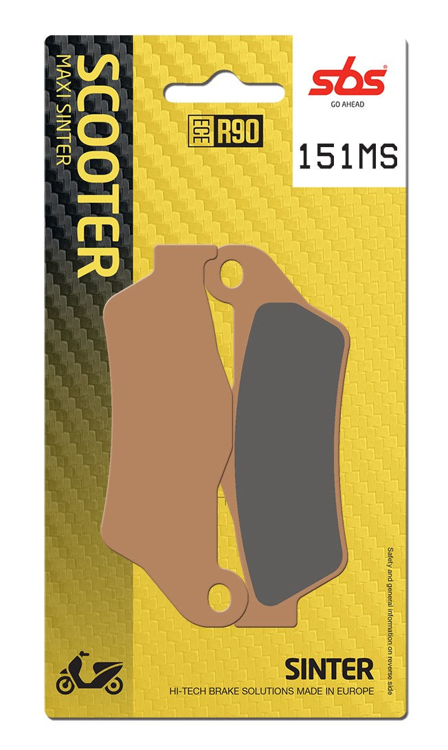SBS FRICTION - Sinter Front Scooter Brake Pads (SBS 671) - 151MS-