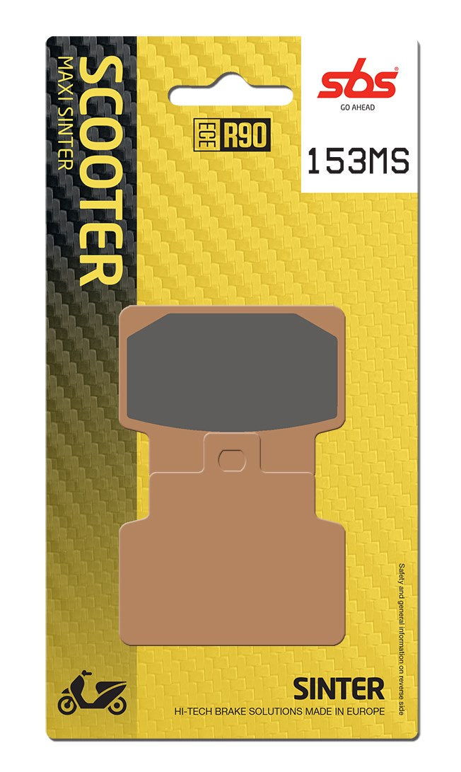 SBS FRICTION - Sinter Front / Rear Scooter Brake Pads (SBS 748) - 153MS-