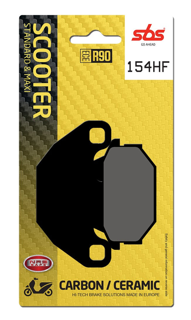 SBS FRICTION - Ceramic Front / Rear Scooter Brake Pads (SBS 749) - 154HF-