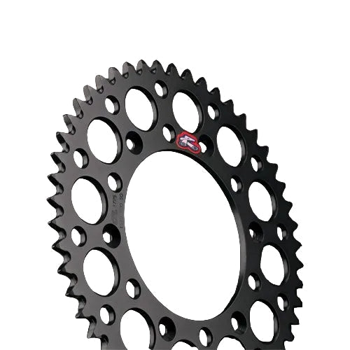 RENTHAL REAR SPROCKET MX ULTRALIGHT GROOVED BLK 49T (154U-520-49GRBK)