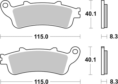 SBS FRICTION - Ceramic Front Scooter Brake Pads (SBS 735) - 156HF-