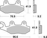 SBS FRICTION - Ceramic Front Scooter Brake Pads (SBS 713) - 163HF-