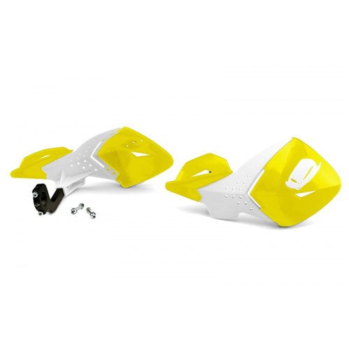 UFO Escalade Handguards (YEL 01-19/WHT)