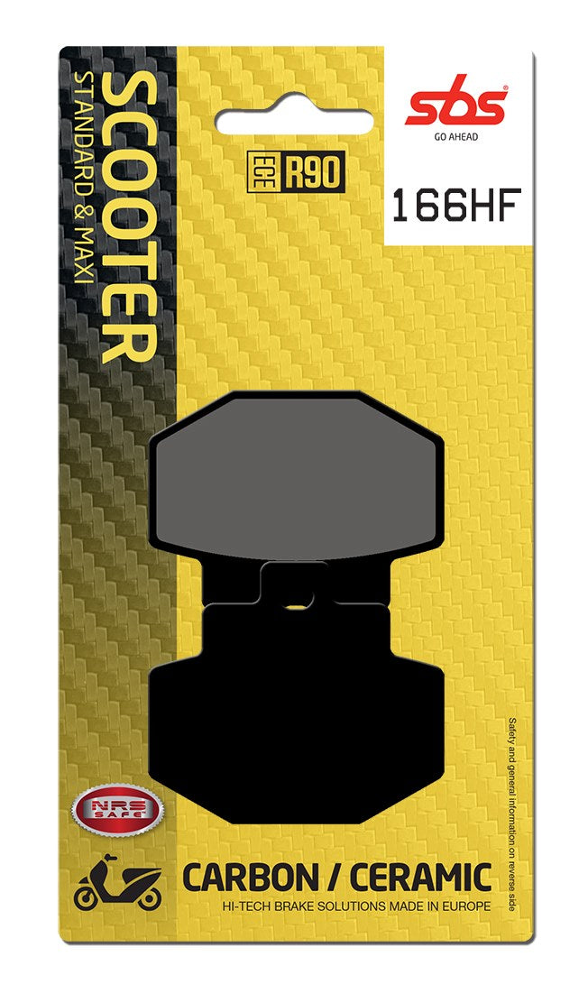 SBS FRICTION - Ceramic Rear Scooter Brake Pads (SBS 772) - 166HF-