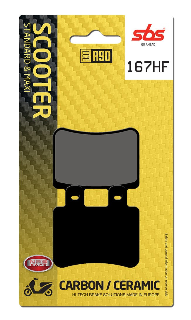 SBS FRICTION - Ceramic Front / Rear Scooter Brake Pads (SBS 773) - 167HF-