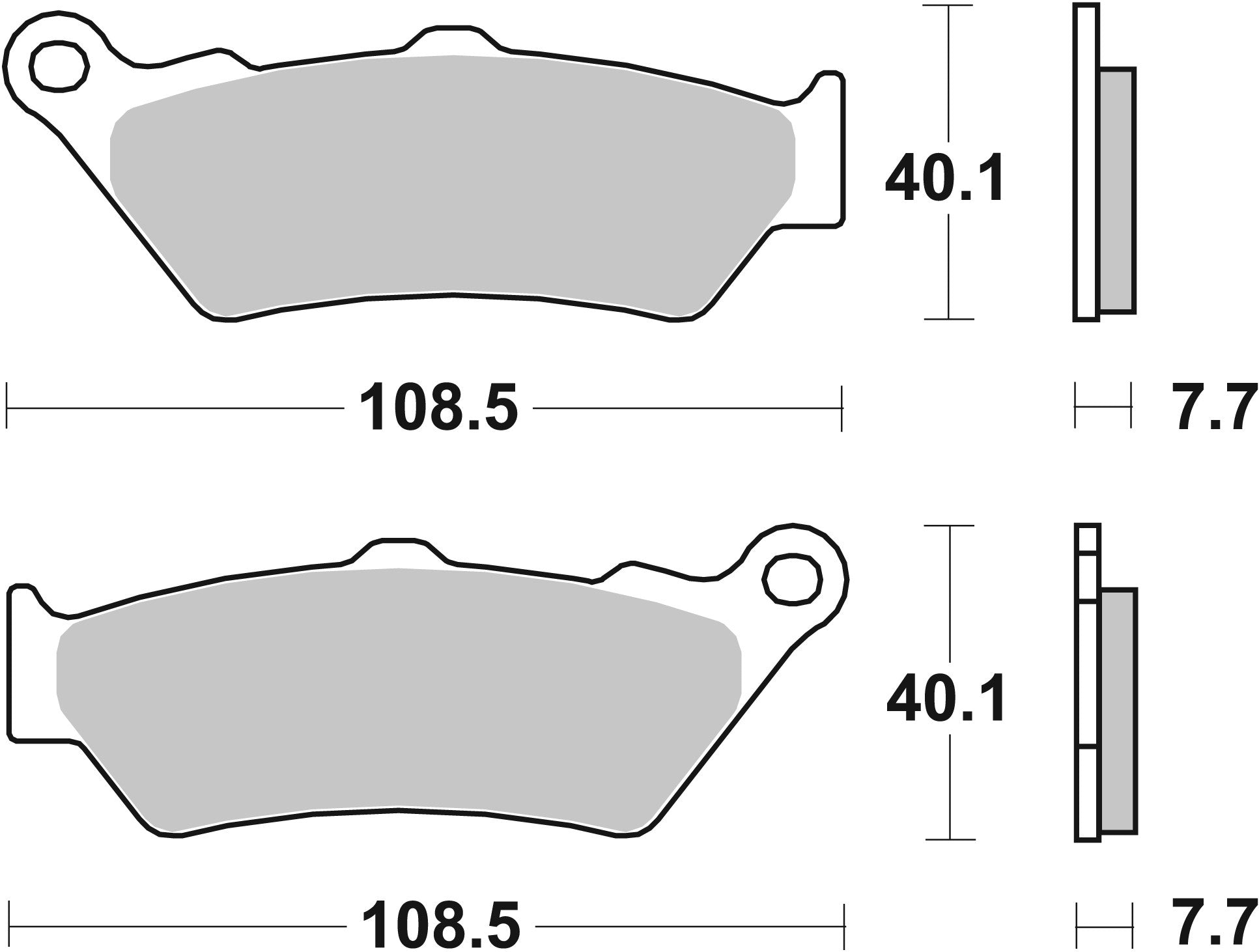 SBS FRICTION - Ceramic Front Scooter Brake Pads (SBS 674) - 176HF-