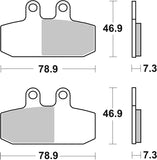 SBS FRICTION - Ceramic Front Scooter Brake Pads (SBS 793) - 179HF-