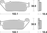 SBS FRICTION - Ceramic Front Scooter Brake Pads (SBS 654) - 181HF-