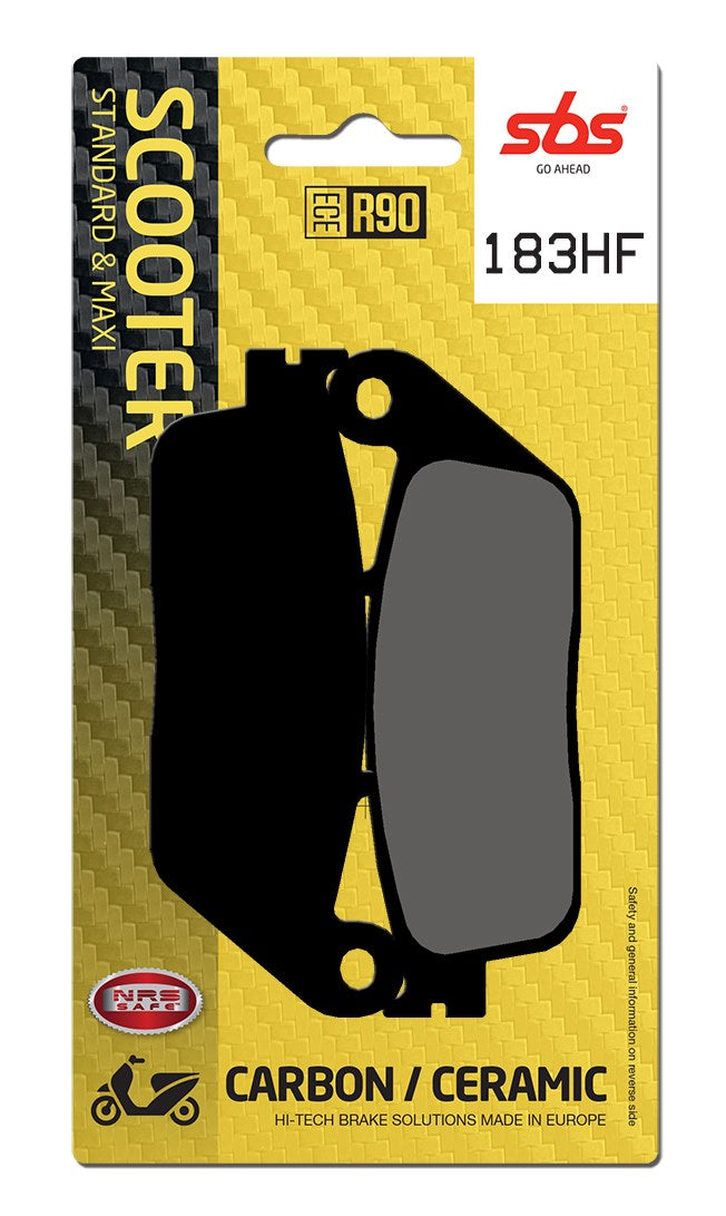 SBS FRICTION - Ceramic Front / Rear Scooter Brake Pads (SBS 627) - 183HF-