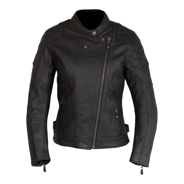 Merlin Bristol Café D3O® Ladies Leather Jacket Black 18 2XL - 65-061-47