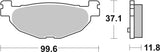 SBS FRICTION - Ceramic Rear Scooter Brake Pads (SBS 812) - 185HF-