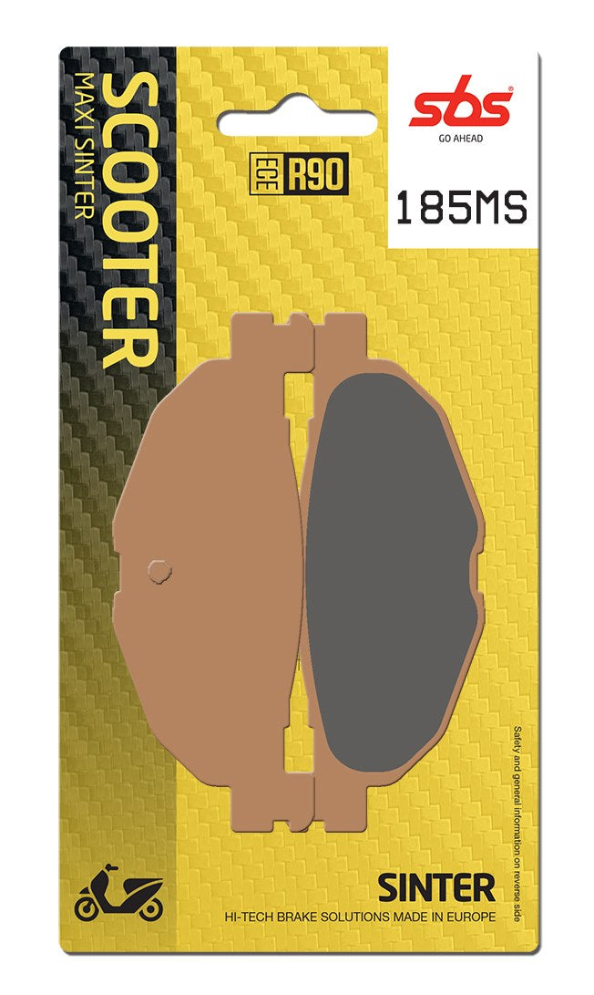 SBS FRICTION - Sinter Rear Scooter Brake Pads (SBS 812) - 185MS-