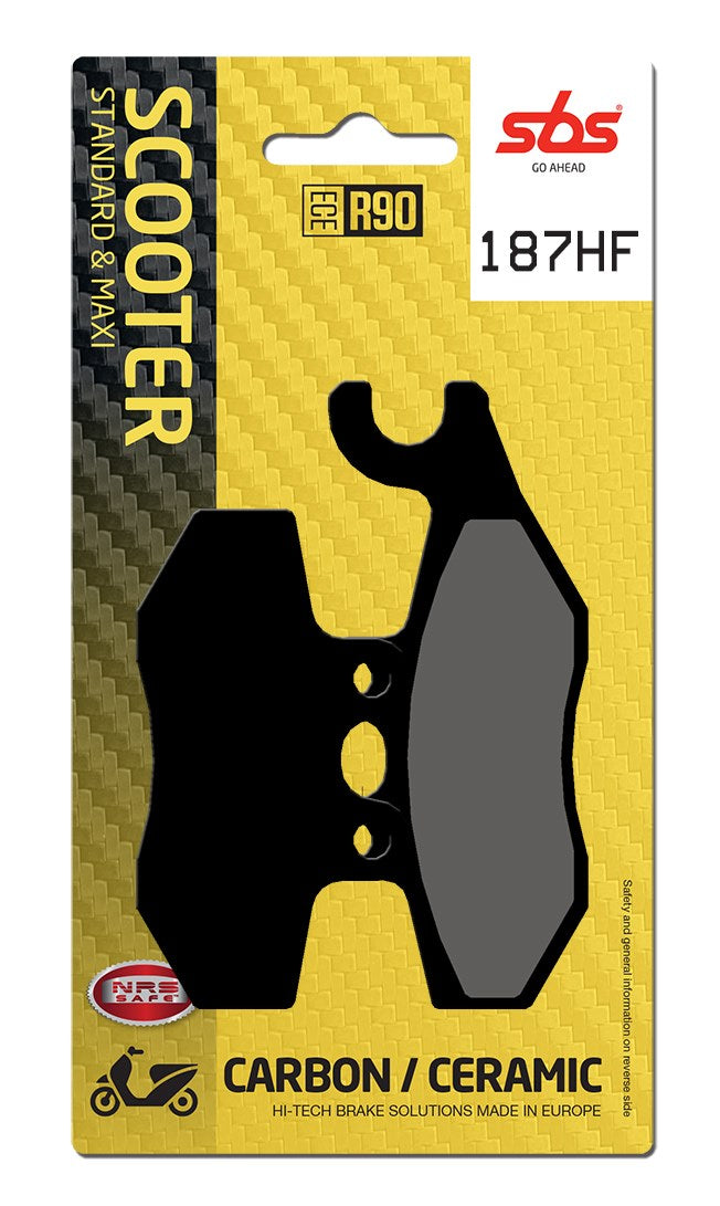 SBS FRICTION - Ceramic Front / Rear Scooter Brake Pads (SBS 818) - 187HF-