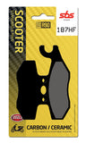 SBS FRICTION - Ceramic Front / Rear Scooter Brake Pads (SBS 818) - 187HF-