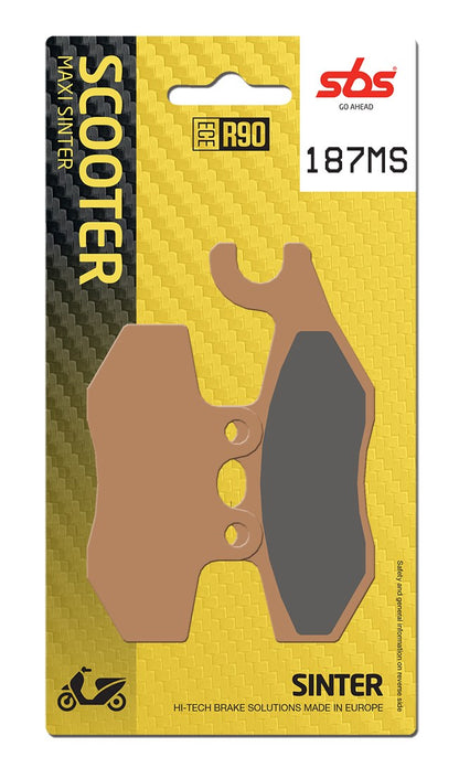 SBS FRICTION - Sinter Front / Rear Scooter Brake Pads (SBS 818) - 187MS-