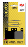 SBS FRICTION - Ceramic Front / Rear Scooter Brake Pads (SBS 819) (105 W/O SPRINGS) - 188HF-