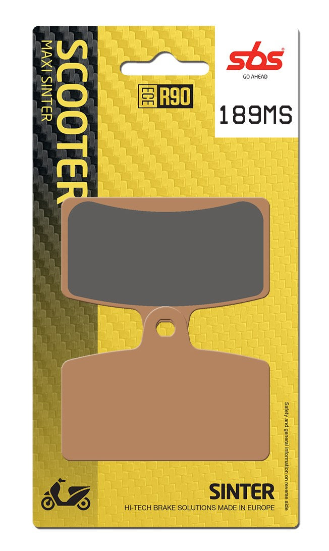 SBS FRICTION - Sinter Front / Rear Scooter Brake Pads (SBS 821) - 189MS-