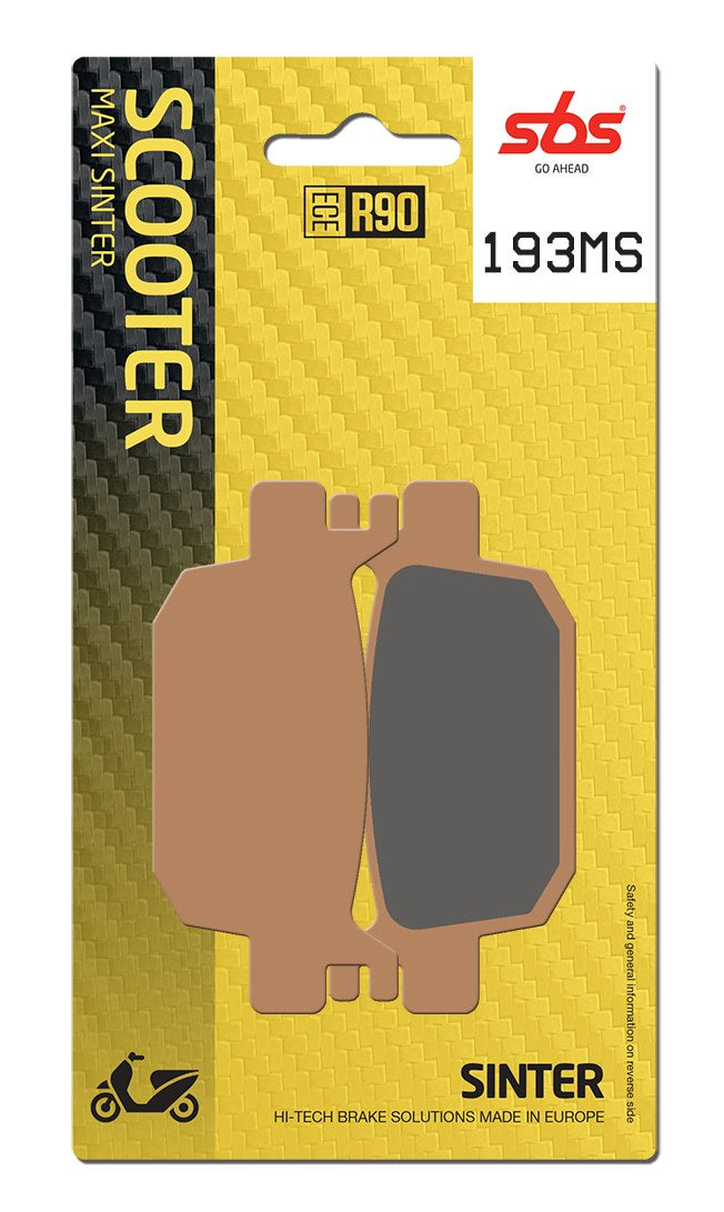 SBS FRICTION - Sinter Rear Scooter Brake Pads (SBS 832) - 193MS-