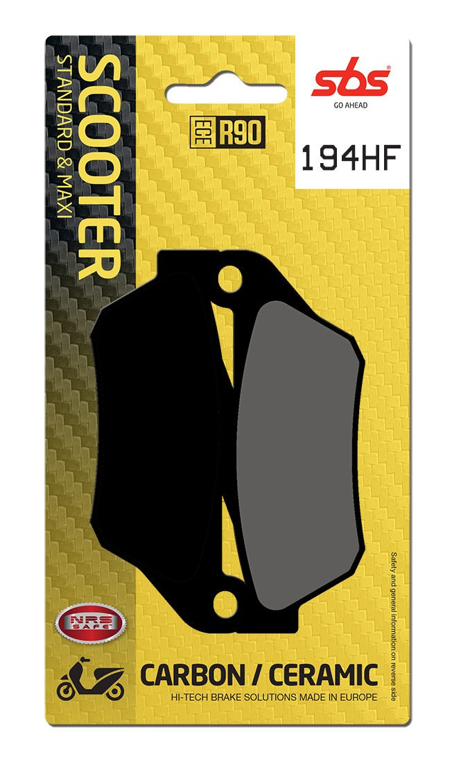 SBS FRICTION - Ceramic Front Scooter Brake Pads (SBS 837) - 194HF-