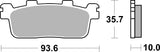 SBS FRICTION - Sinter Rear Scooter Brake Pads (SBS 863) - 195MS-