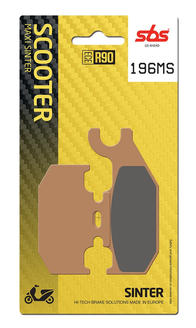 SBS FRICTION - Sinter Rear Scooter Brake Pads (SBS 754) - 196MS-