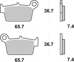 SBS FRICTION - Ceramic Rear Scooter Brake Pads (SBS 861) - 199HF-