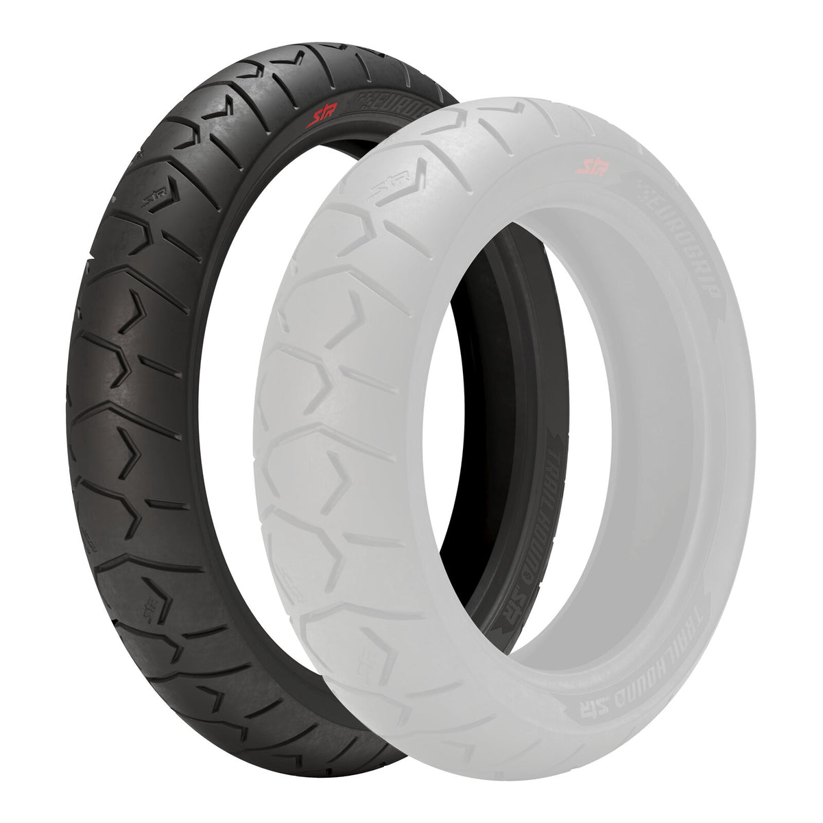 Eurogrip Trailhound STR 120/70-19 Front Tubeless Tyre (60V Rating, Radial)