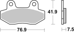 SBS FRICTION - Ceramic Front Scooter Brake Pads (SBS 814) - 200HF-