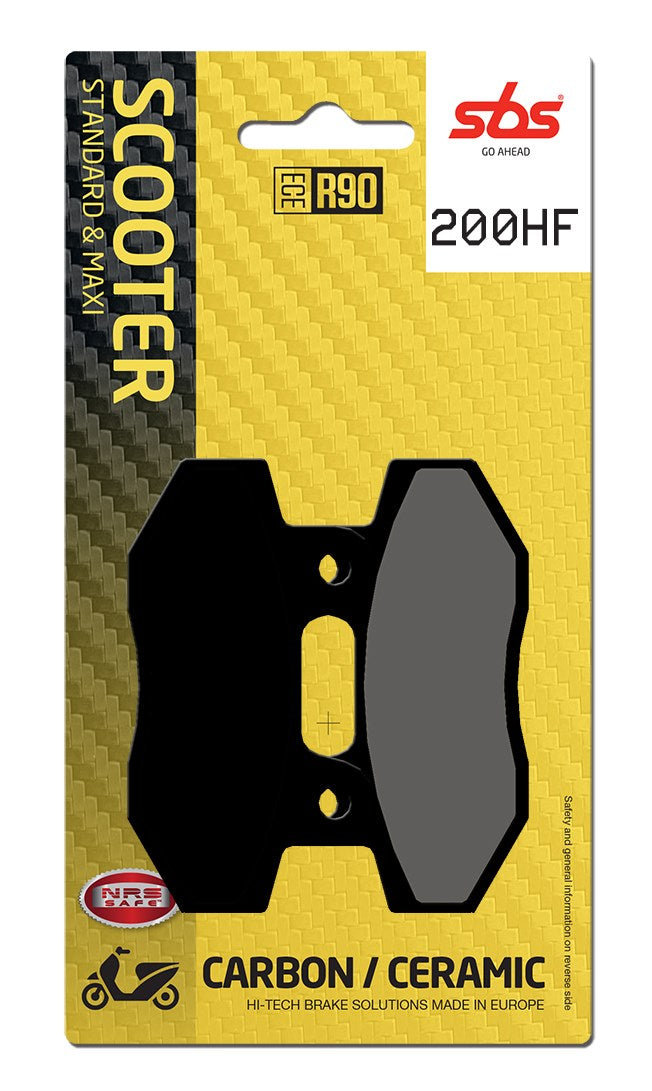 SBS FRICTION - Ceramic Front Scooter Brake Pads (SBS 814) - 200HF-