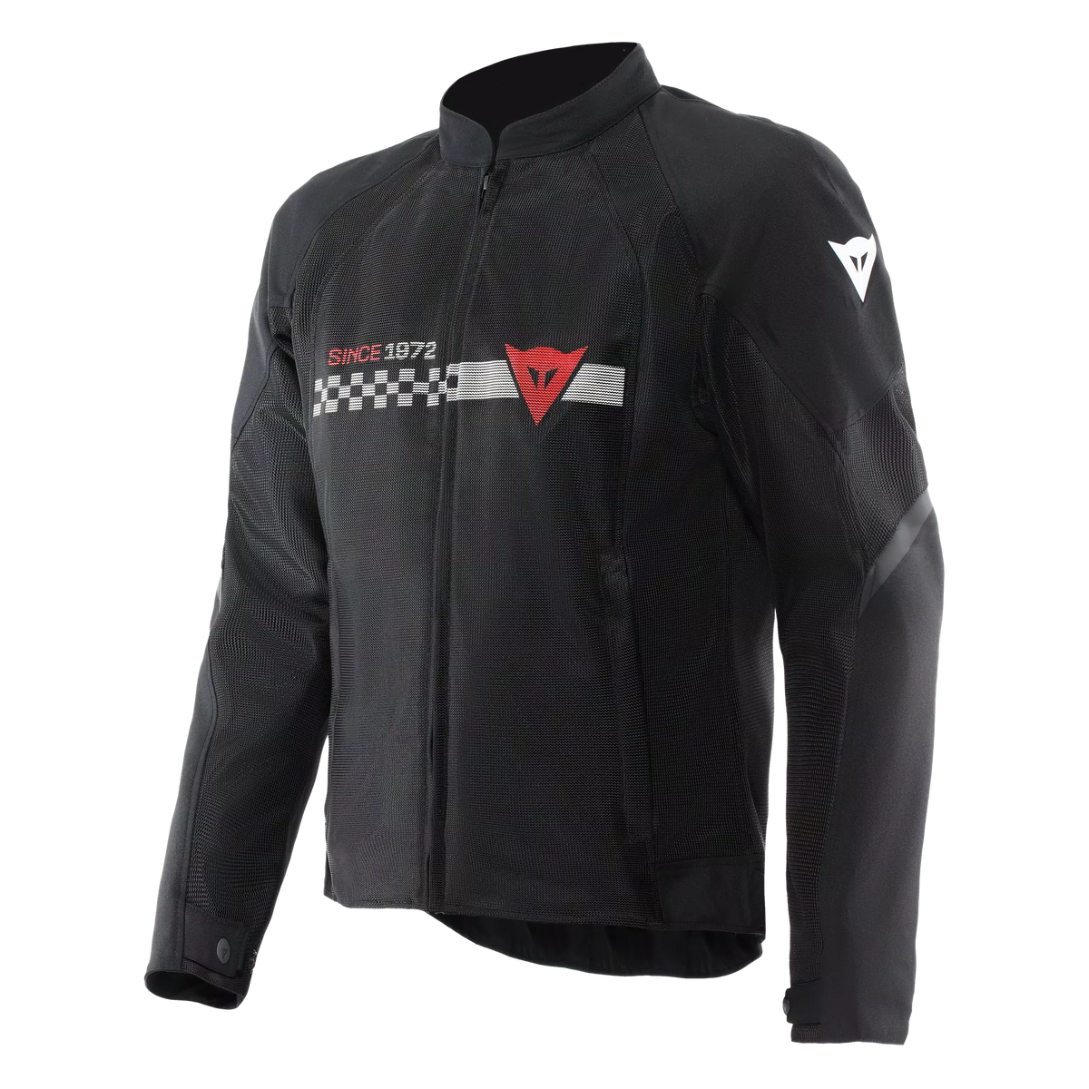 HEROSPHERE AIR TEX JACKET BLACK/WHITE STRIPES/RED