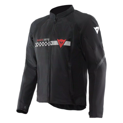 HEROSPHERE AIR TEX JACKET BLACK/WHITE STRIPES/RED