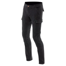 CARGO SLIM TAPERED PANTS BLACK