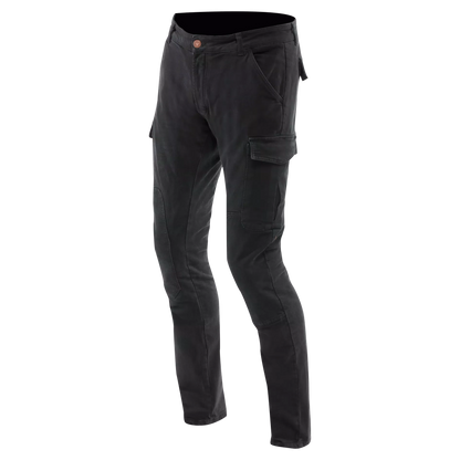 CARGO SLIM TAPERED PANTS BLACK