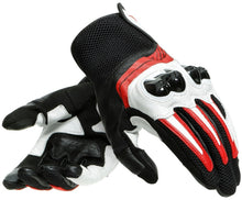 Dainese Mig 3 Leather Gloves - BLK/RD-SPRY/WHT