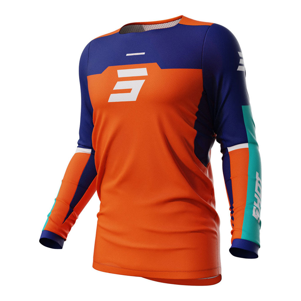 Shot Contact Jersey Iron Orange Small - 66-4112-08