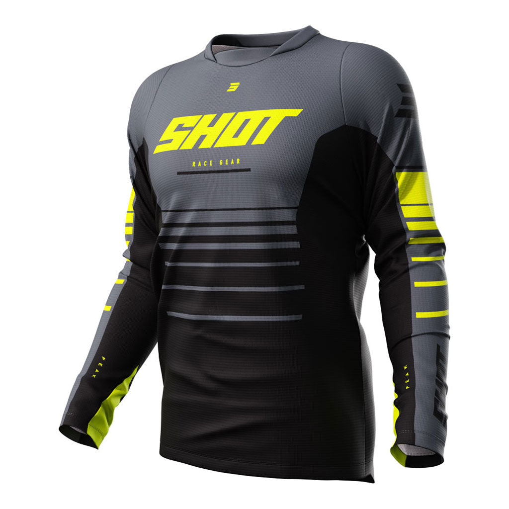 Shot Devo Jersey Peak Neon Yellow Large - 66-4123-10