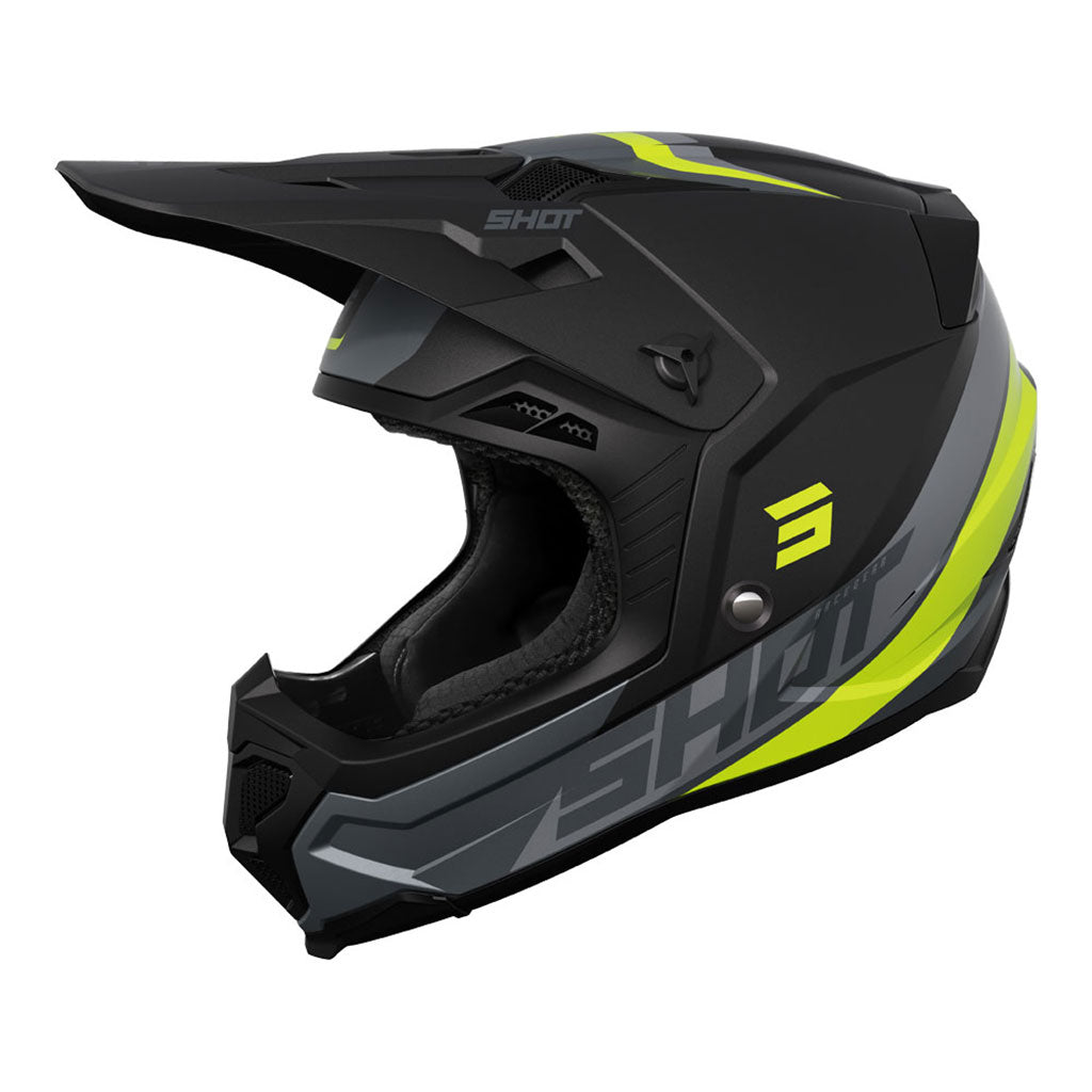 Shot Core Helmet Custom Black/Neon Yellow MIPS XL - 66-4701-08