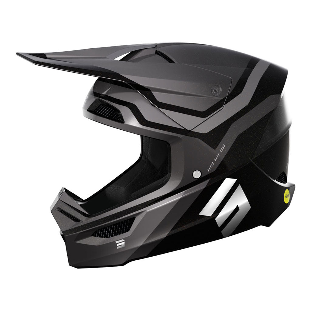 Shot Race Helmet Sky Grey Chrome Large - 66-4710-07