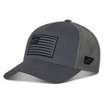FLAG SNAPBACK HAT CHARCOAL/HEATHER/BLACK