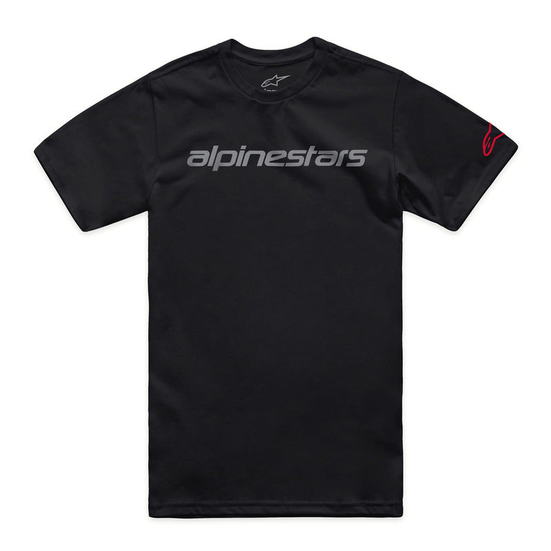 Alpinestars Linear Wordmark 2.0 CSF Tee Black-Grey-Red