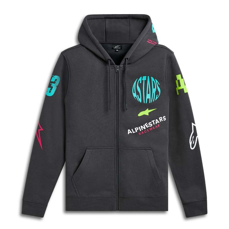 VARIEGATE HOODIE GUNMETAL (0190)