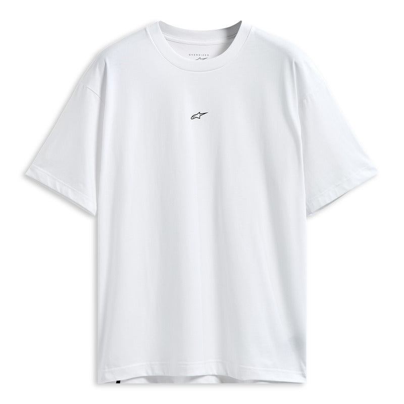 FOCUSED OVERSIZED SS CSF TEE WHITE