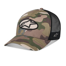 Alpinestars Oblique Camo Trucker Hat Green Camo/Black