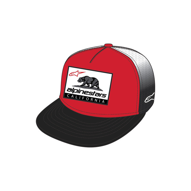 AS121681190 CALI GRADIENT TRUCKER HAT RED/BLACK/WHITE