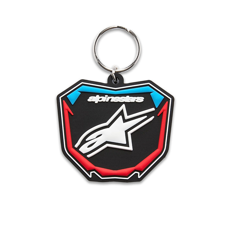 PLATE KEYFOB BLACK/BLUE/RED