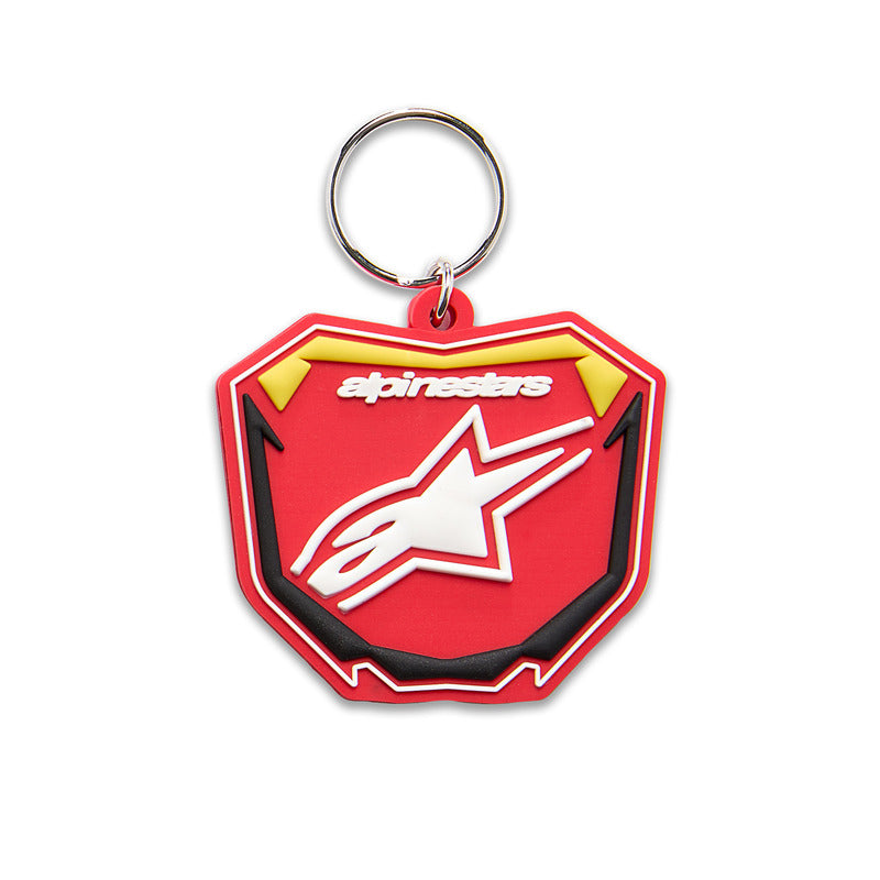 PLATE KEYFOB RED/YELLOW/BLACK