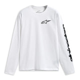 TRACKSIDE LS CSF TEE WHITE-BLACK