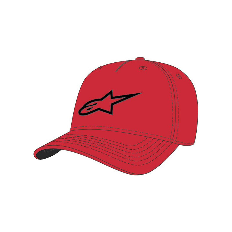 AS123581435 AGELESS SNAPBACK HAT RED/BLACK