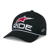RIDE COMP SNAPBACK HAT BLACK/WHITE/RED
