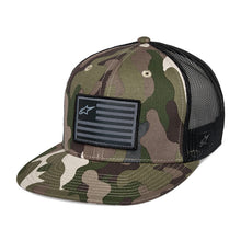 Alpinestars Flag Flat Trucker Hat Green Camo/Black